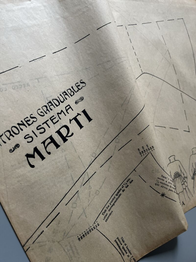 Lecciones sobre la moda. Chaquetas nº91. Patrones graduables Sistema Martí - ca. 1915-20