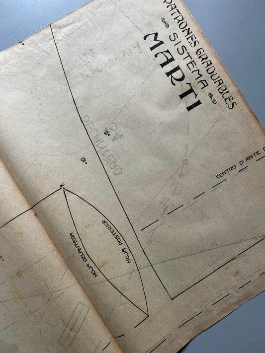 Lecciones sobre la moda. Abrigo niña nº34. Patrones graduables Sistema Martí - ca. 1915-20