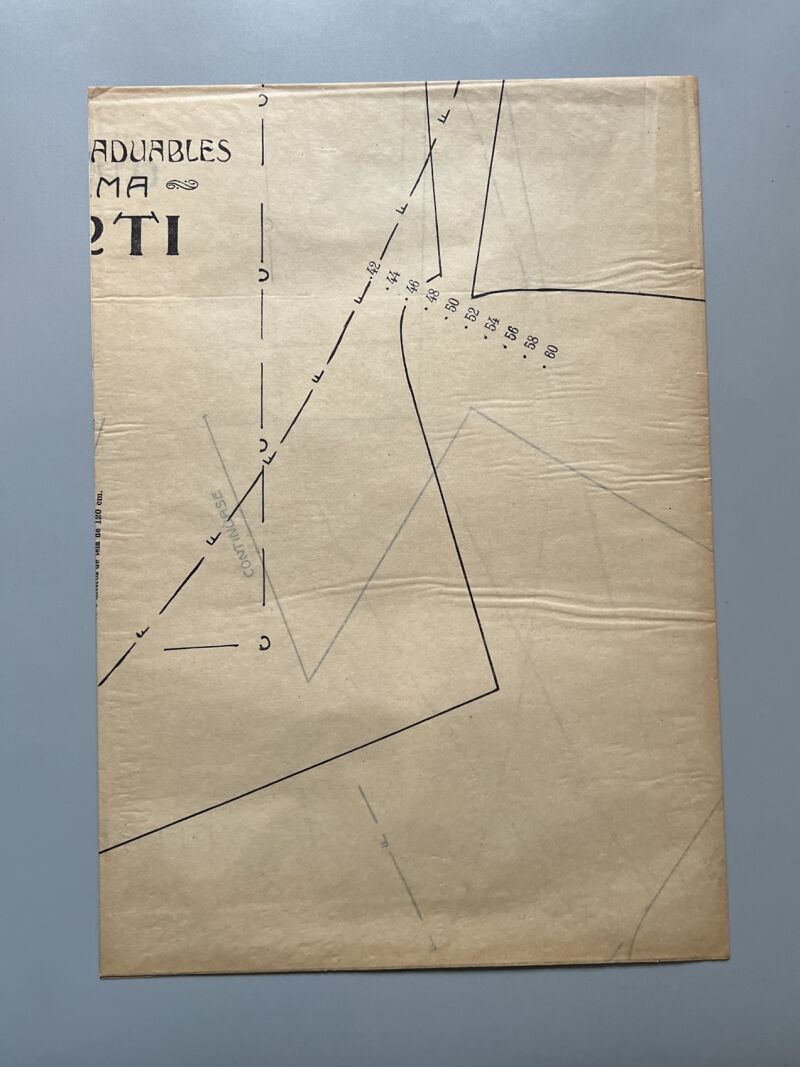 Lecciones sobre la moda. Chaqueta o Bolero nº25. Patrones graduables Sistema Martí - ca.1915-20