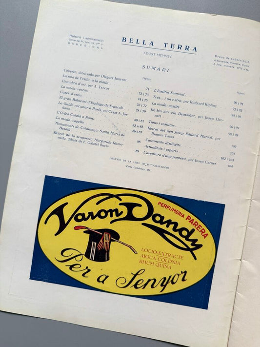 Bella terra - Barcelona, agosto de 1925