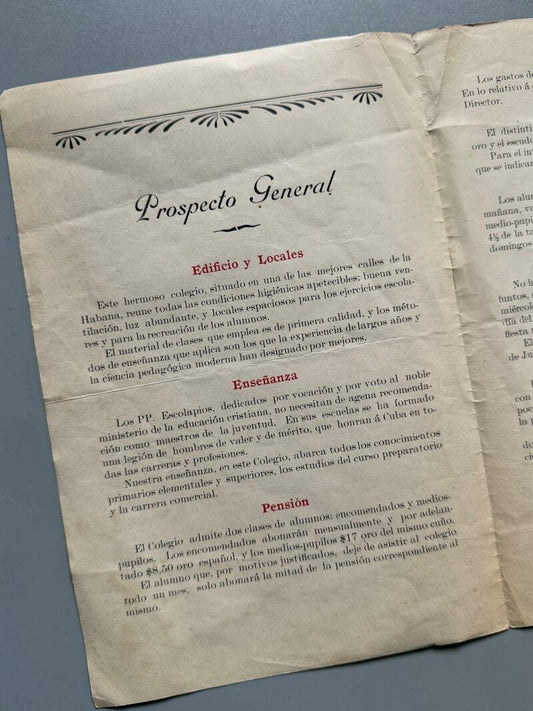 Escuelas Pías de la Habana - Imp. y papelería Seoane y Alvarez, 1906