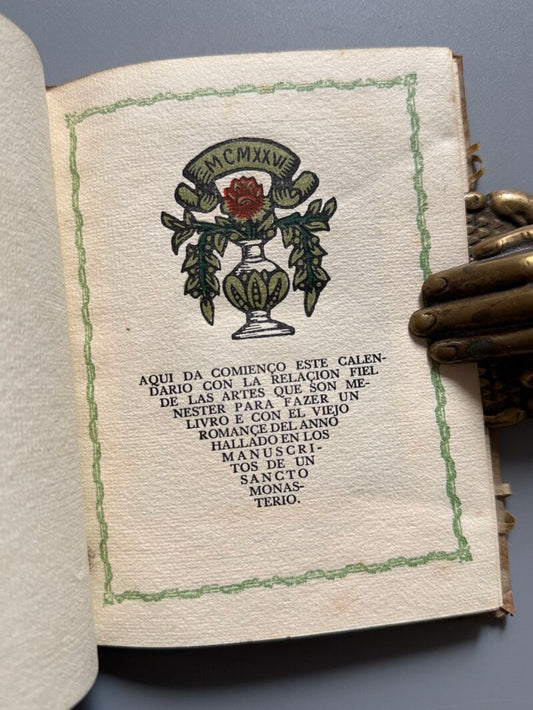 Calendario del anno de gracia MCMXXVI - la Poligrafa, 1925