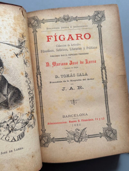 Fígaro, Mariano José de Larra - Biblioteca Amena é Instructiva, 1884