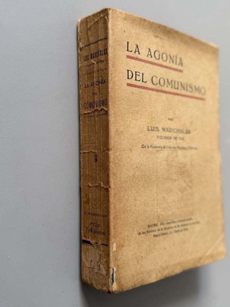 La agonía del comunismo, Luis Marichalar - Madrid, 1932