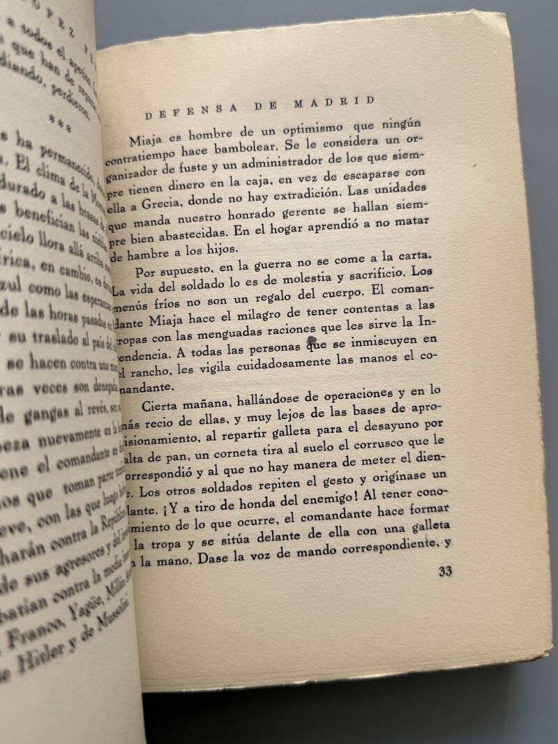 Defensa de Madrid. Relato histórico, Antonio López - Editorial A. P. Márquez, 1945