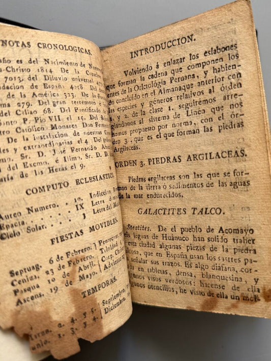 Almanaque peruano y guia de forasteros para el año 1814, Francisco Romero - Lima, 1814