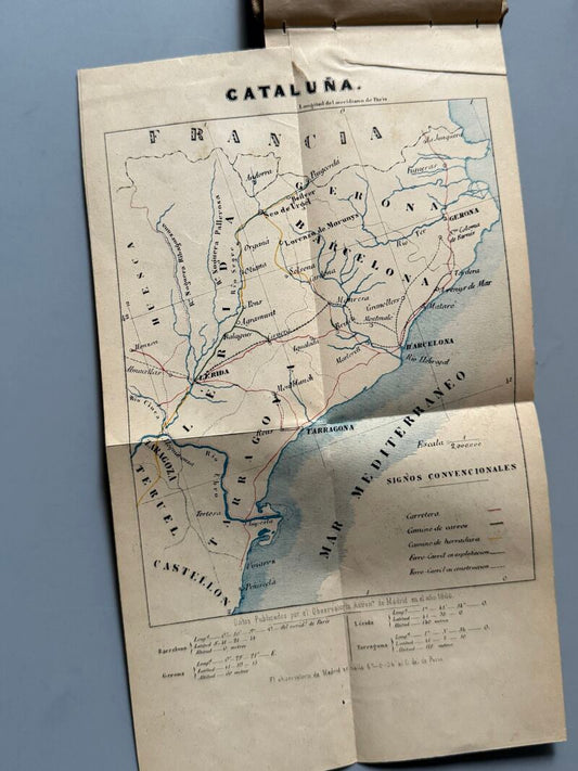 Itinerario Sancha-Rozas. Cataluña, Sandalio Sancha y Joaquín P. de Rozas - Zaragozano Editor, 1860