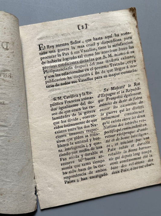 Tratado definitivo de paz concluido entre el rey nuestro señor y la república francesa - 1795
