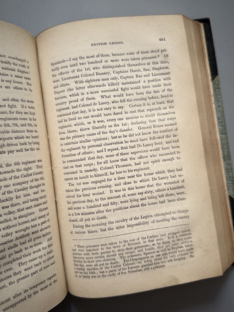 History of the british legion and war in Spain, Alexander Somerville - James Pattie, 1839