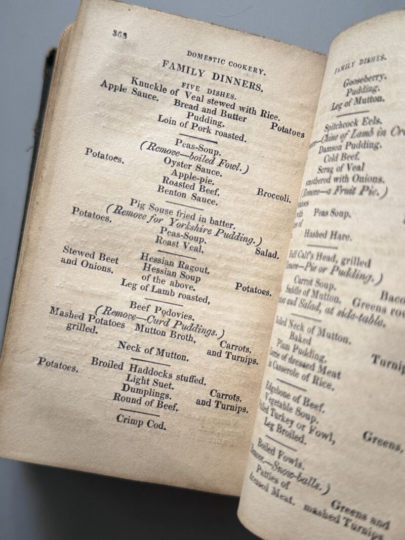 A new system of domestic cookery by a Lady (Mrs. Rundell) - John Johnson, 1849