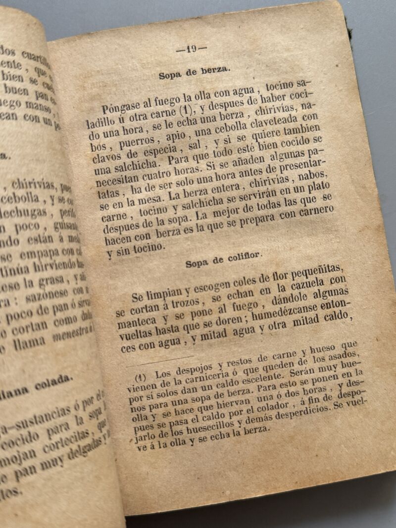 Manual completo de cocina económica, Carlos Guillot - Juan Mariana y Sanz Editor, 1876