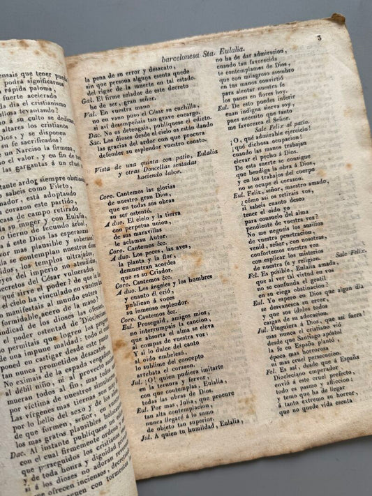 La más heroica Barcelonesa Santa Eulalia - Juan Francisco Piferrer, 1845