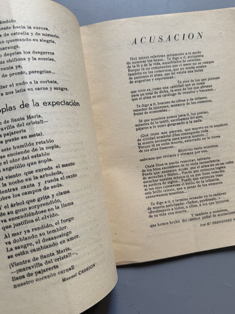 Revista de poesía. Rocamador. Carmen Conde. Nº12 - Palencia, 1957