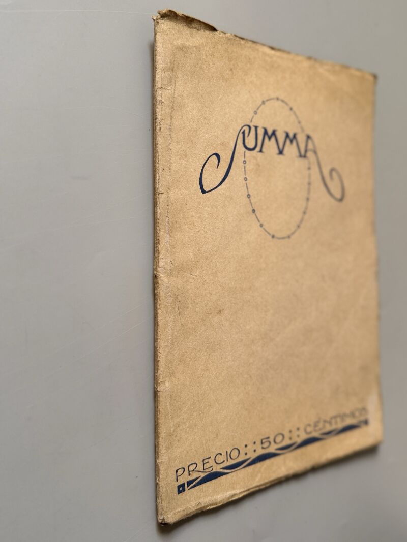 Summa. Revista Selecta Ilustrada. Valle-Inclán, Enrique Diez-Canedo - 1r número, 1915