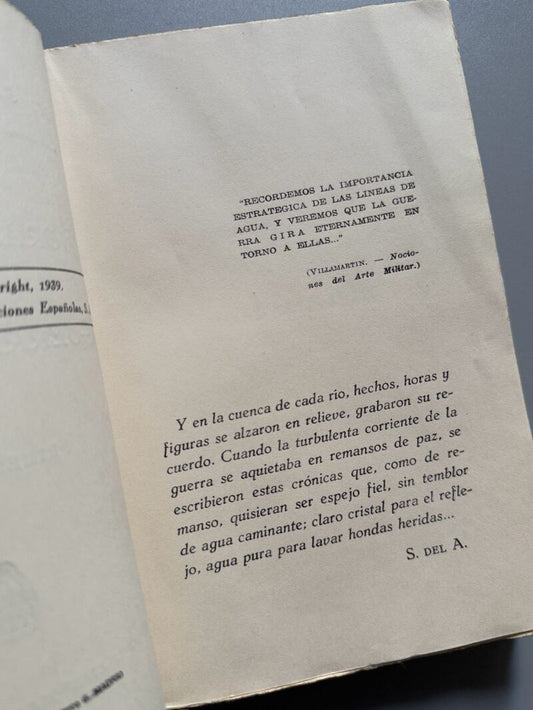 Horas y figuras de la guerra en España, Manuel Sánchez del Arco - Ediciones Españolas, 1939