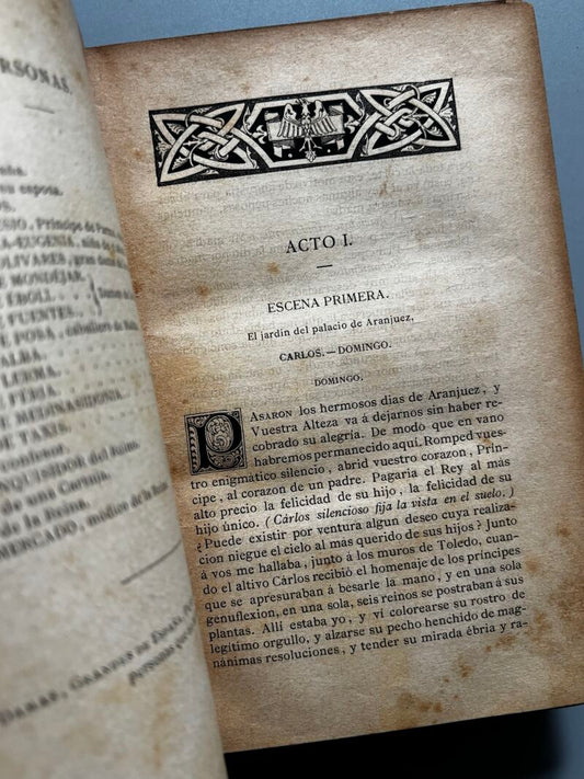 Dramas de Schiller, C. F. Schiller - Biblioteca Arte y Letras, 1882