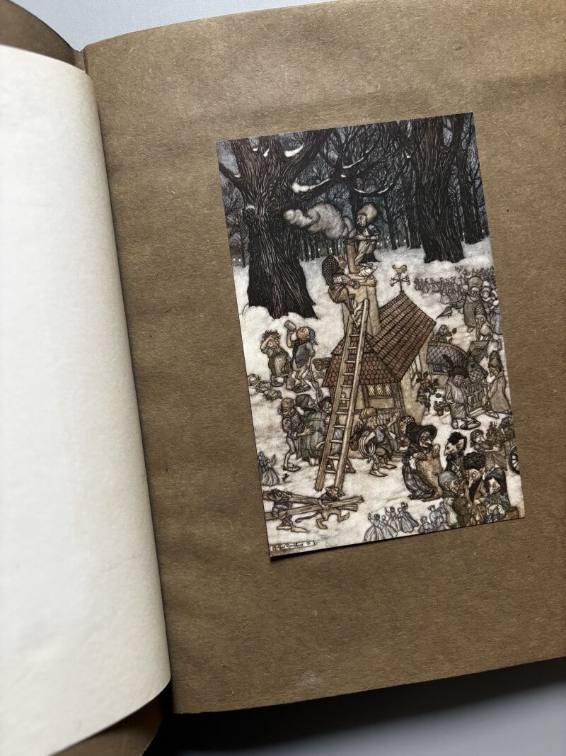 Piter Pan dans les Jardins de Kensington. Arthur Rackham (nº8 de 20) - Hachette et Cie, 1907