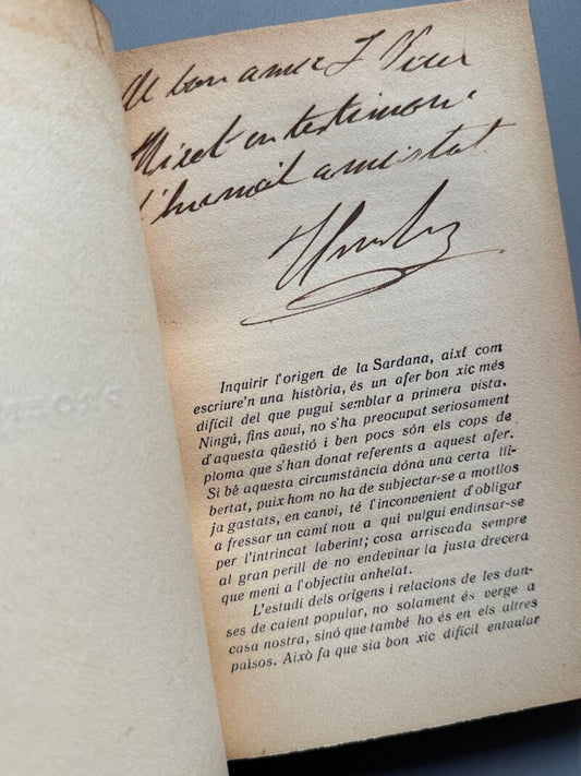 La Sardana, Joan Amades (firmado) - Biblioteca la Sardana, 1930