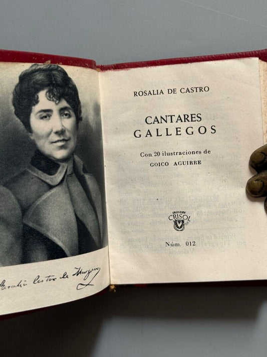 Cantares gallegos, Rosalía de Castro. Crisolín nº012 - Aguilar, 1957