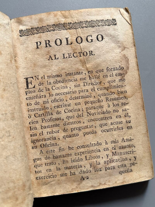 Nuevo arte de cocina, Juan Altamiras - Imprenta de María Ángela Martí Viuda, 1767