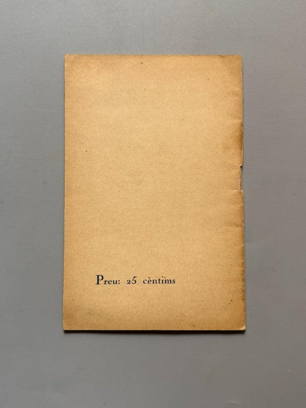 Orientacions a les Joventuts d'Esquerra Catalana, Josep Mª Pou i Sabater - 1922