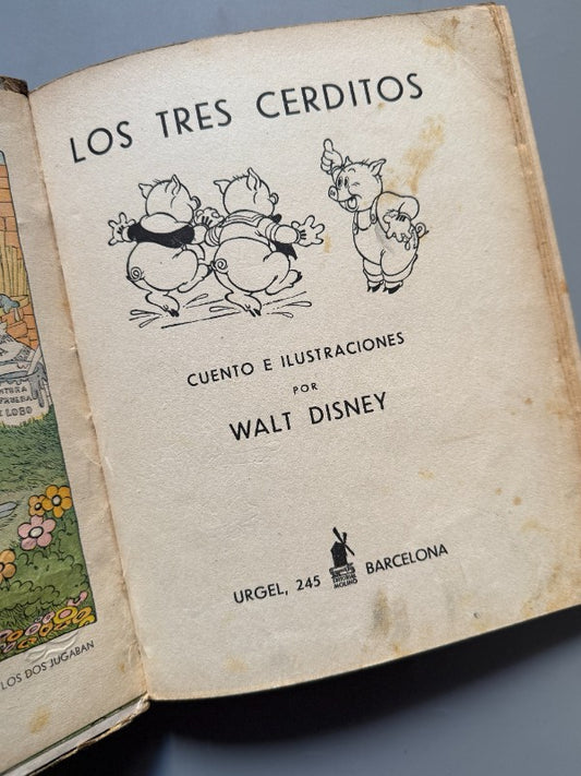 Los tres cerditos, Walt Disney - Editorial Molino, 1935