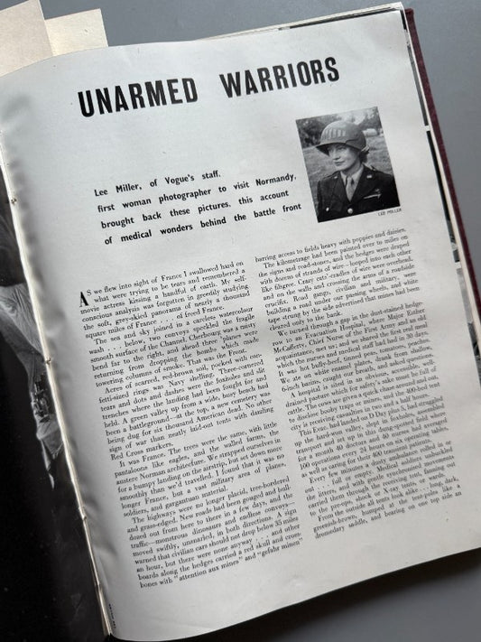 British Vogue, 1944 - 1945 completos. Artículos y fotografías de Lee Miller