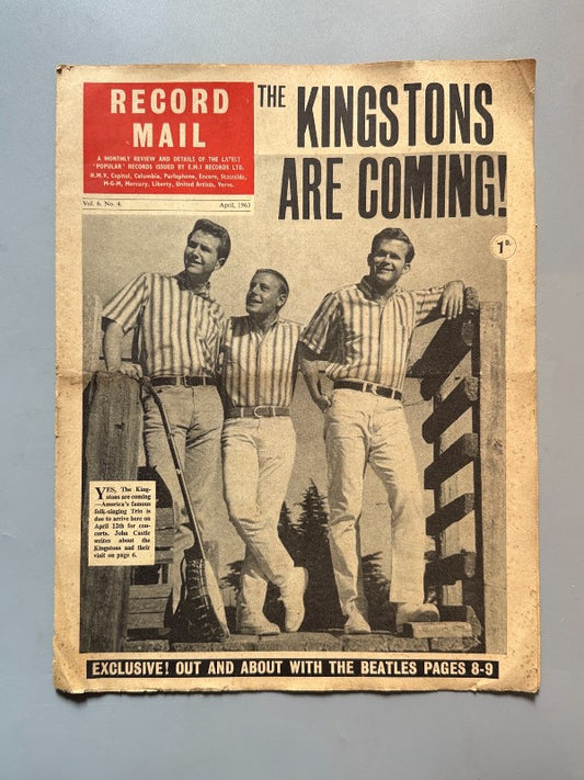 The Beatles. Record Mail - Emi Records Ltd., vol. 6 - nº4, abril de 1963