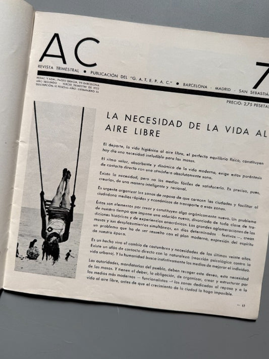 AC 7. Documentos de Actividad Contemporánea. Arquitectura - G.A.T.E.P.A.C., 1932