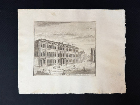 Grabado Palacio Corsini - Calcografia degli edifizj di Roma, 1779