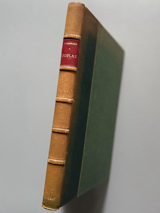 Coplas de Jorge Manrique. Ejemplar nºXVIII de L - Afrodisio Aguado, 1947