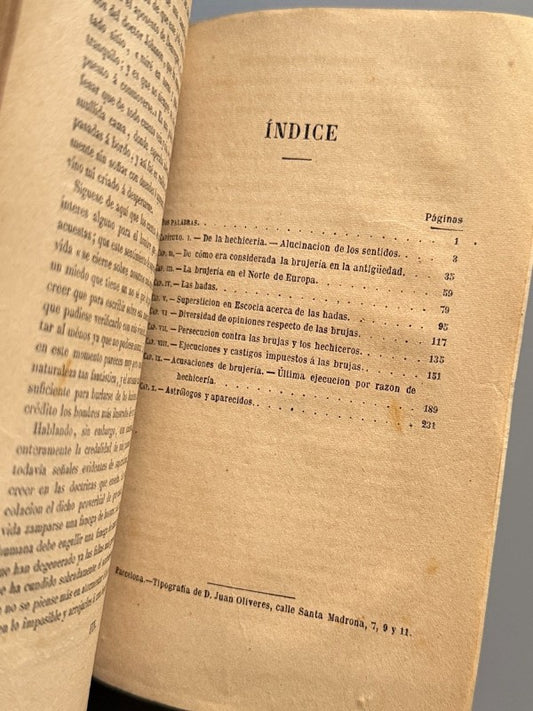 Historia de los demonios y brujas, Walter Scott - Librería D. Juan Oliveres, ca.1910