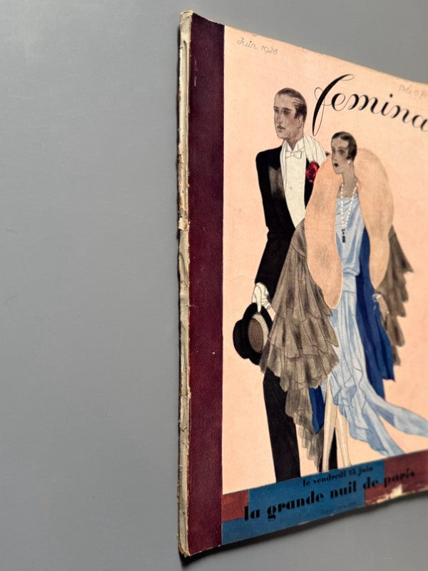Femina. Revista de moda francesa - Editions Pierre Lafitte, junio de 1928