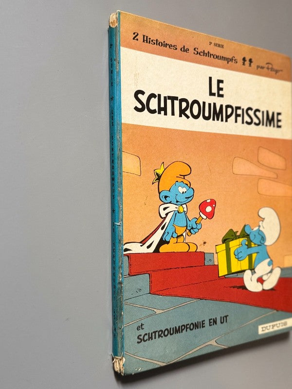 Le Schtroumpfissime y Schtroumpfonie en ut. Los Pitufos (1ª edición) - Dupuis, 1965