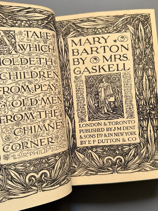 Mary Barton, Elisabeth Gaskell (Everyman's Library) - J. M. Dent & Sons, 1924