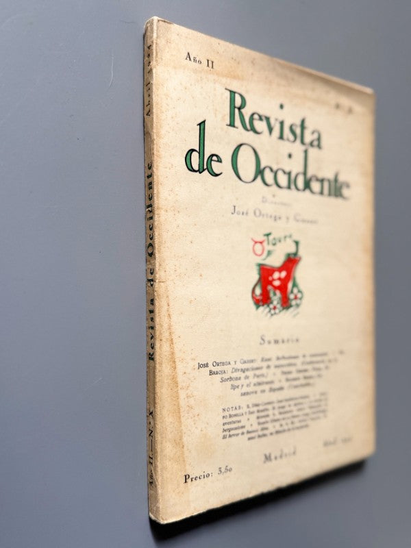 Revista de Occidente, Ramón Gómez de la Serna sobre Jorge Luis Borges - Año II, nº X, 1924