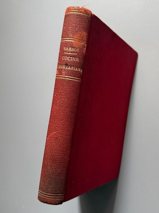 Cocina vegetariana, R. P. Sansón - Librería Domingo Ribó, 1911