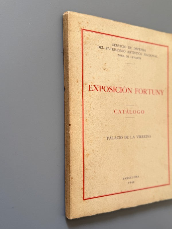 Exposición Fortuny, Servicio de Defensa del Patrimonio Artístico Nacional - 1940