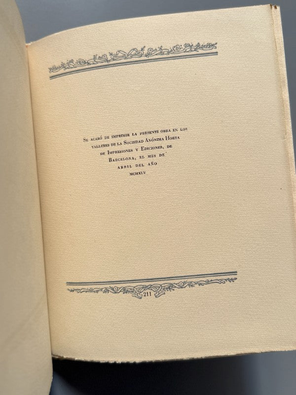 Werther, Goethe (numerado y firmado) - Editorial Mons Floris, 1945