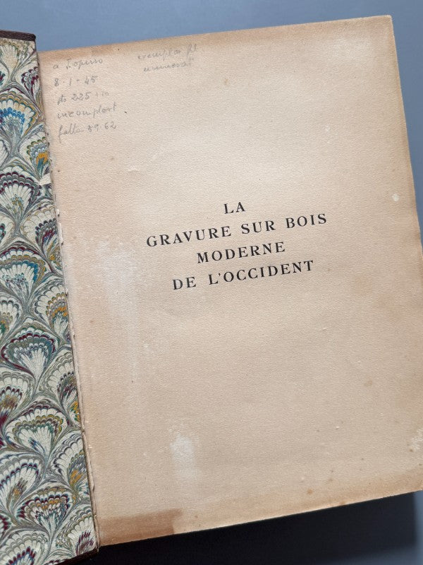 La gravure sur bois moderne de l'occident, Roger Avermaete - Dorbon Ainé Libraire Éditeur, 1928