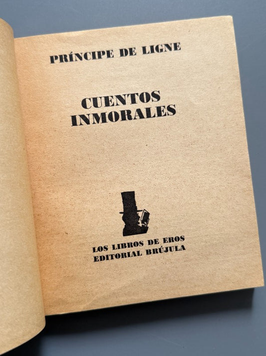 Cuentos inmorales - Príncipe de Ligne - 1970