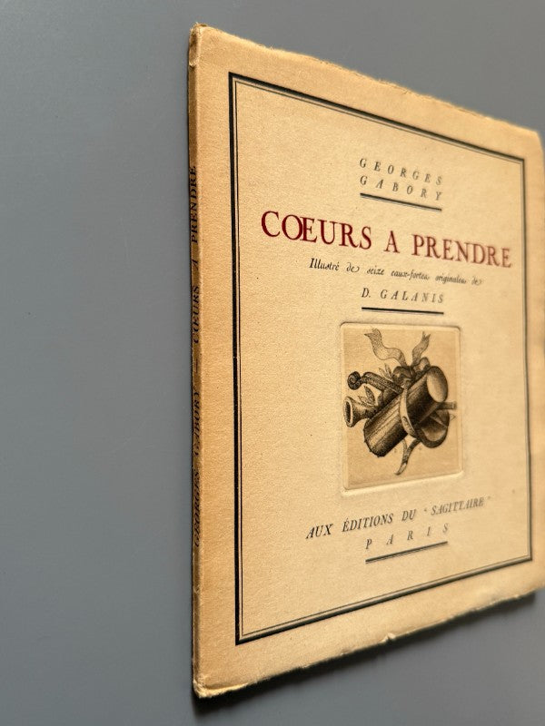 Coeurs a prendre, Georges Gabory. D. Galanis (nº10 - papel japón) - Editorial Sagittaire, 1920