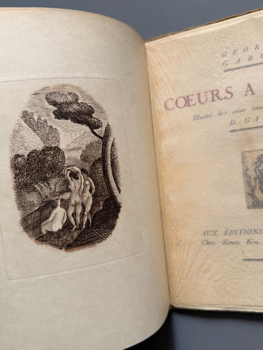 Coeurs a prendre, Georges Gabory. D. Galanis (nº10 - papel japón) - Editorial Sagittaire, 1920