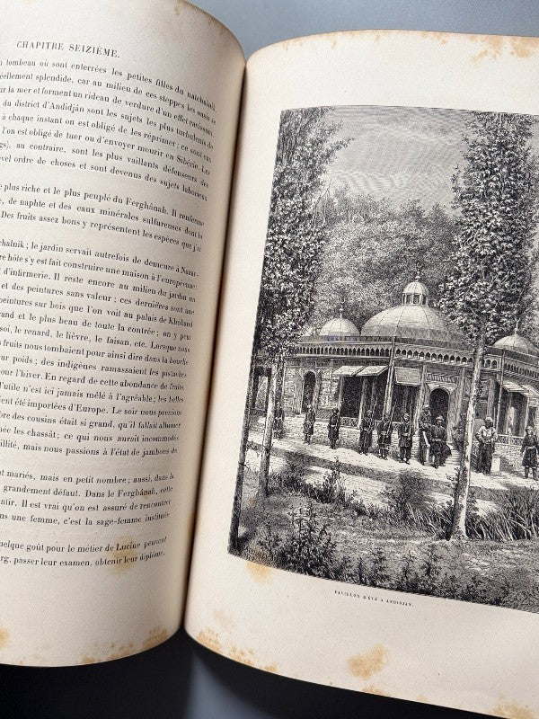 De Paris a Samarkand, Mme de Ujfalvy-Bourdon - Libraire Hachette et Cie, 1880 - Antigularia (detalle 10)