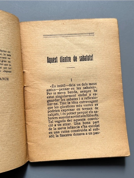 Aquest diantre de sabatots!: Narració socialista, H. G. Wells - Edicions de Justicia Social