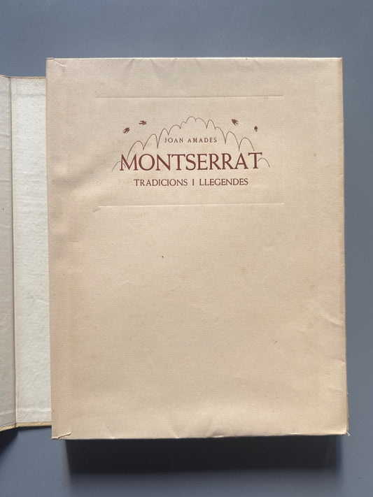 Montserrat: Tradicions i llegendes, Joan Amades (ej. nº386) - Edicions La Llumenera, 1935