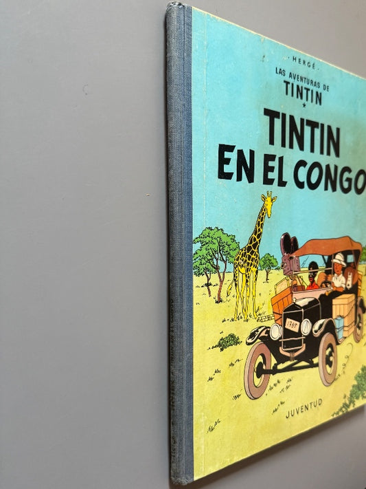 Tintín en el Congo, Hergé (1ª ed.) - Editorial Juventud, 1968
