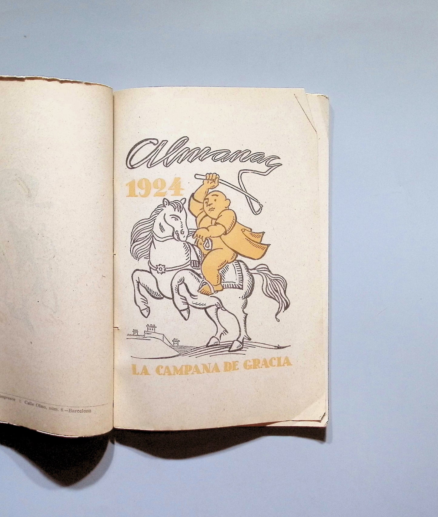 Libro de: La Campana De Gràcia. Almanac De 1924 - Antoni Lopez Editor