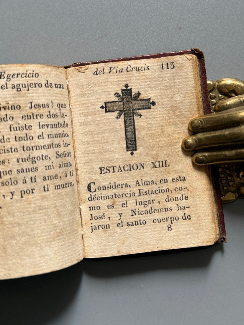 Libro de: Meditaciones para el santo sacrificio de la Misa, Pablo Minguet (miniatura) - Ramón M. Indar, 1837