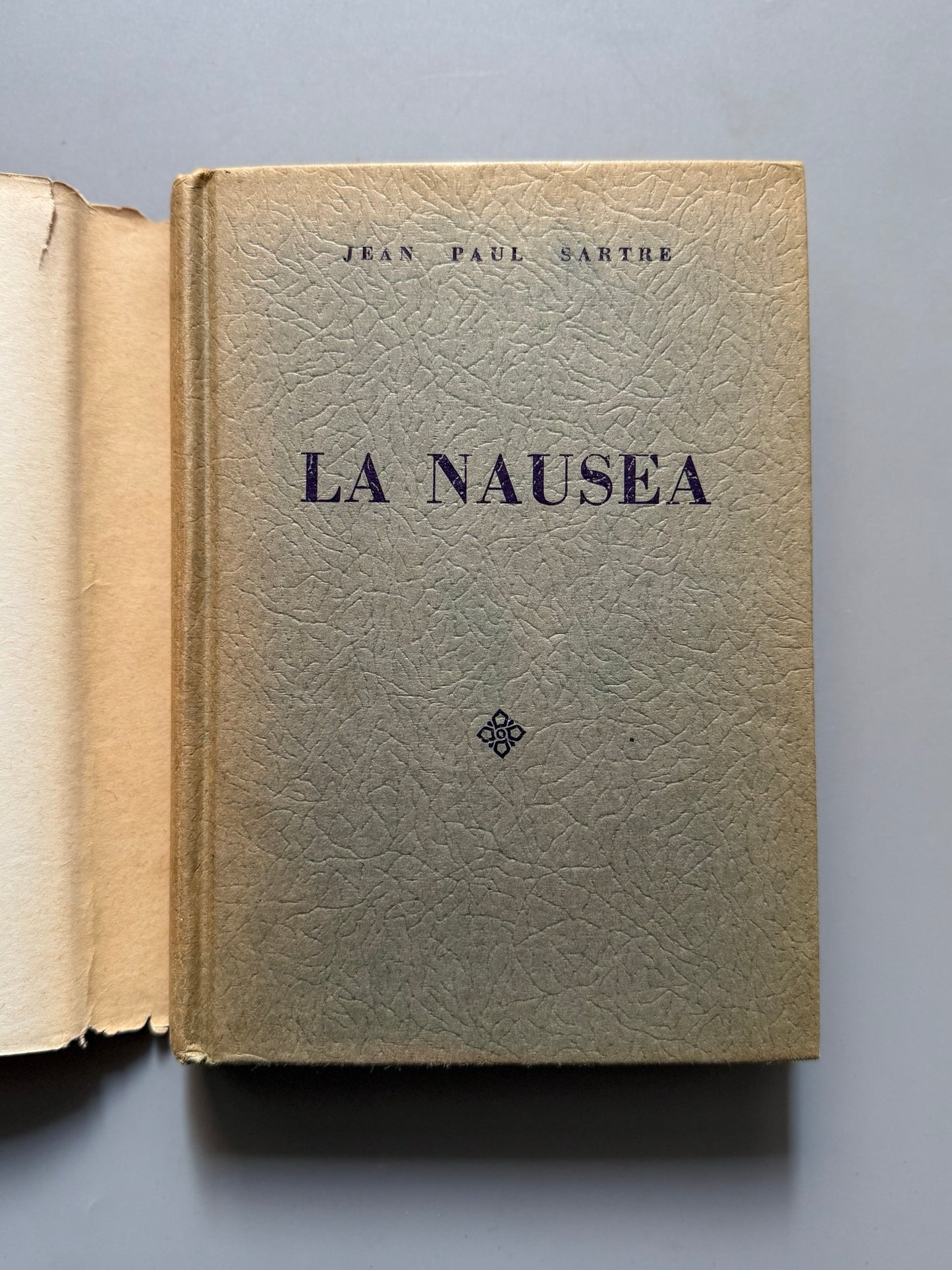 Libro de: La nausea, Jean-Paul Sartre - Editorial Diana, 1962